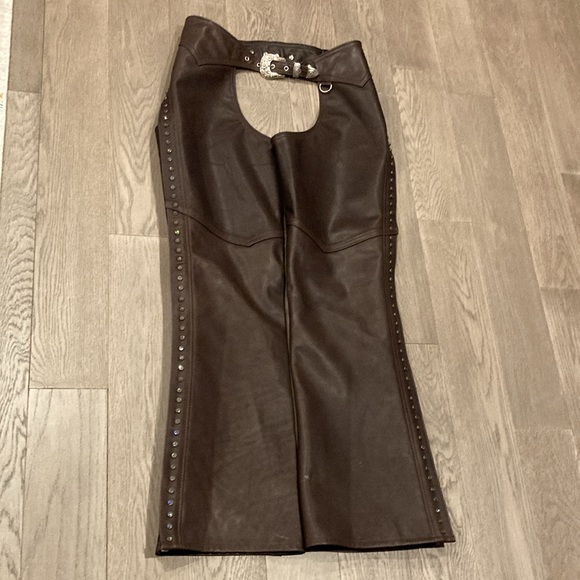 Custom Made Leather Jacket and Chaps set - Picture 8 of 14